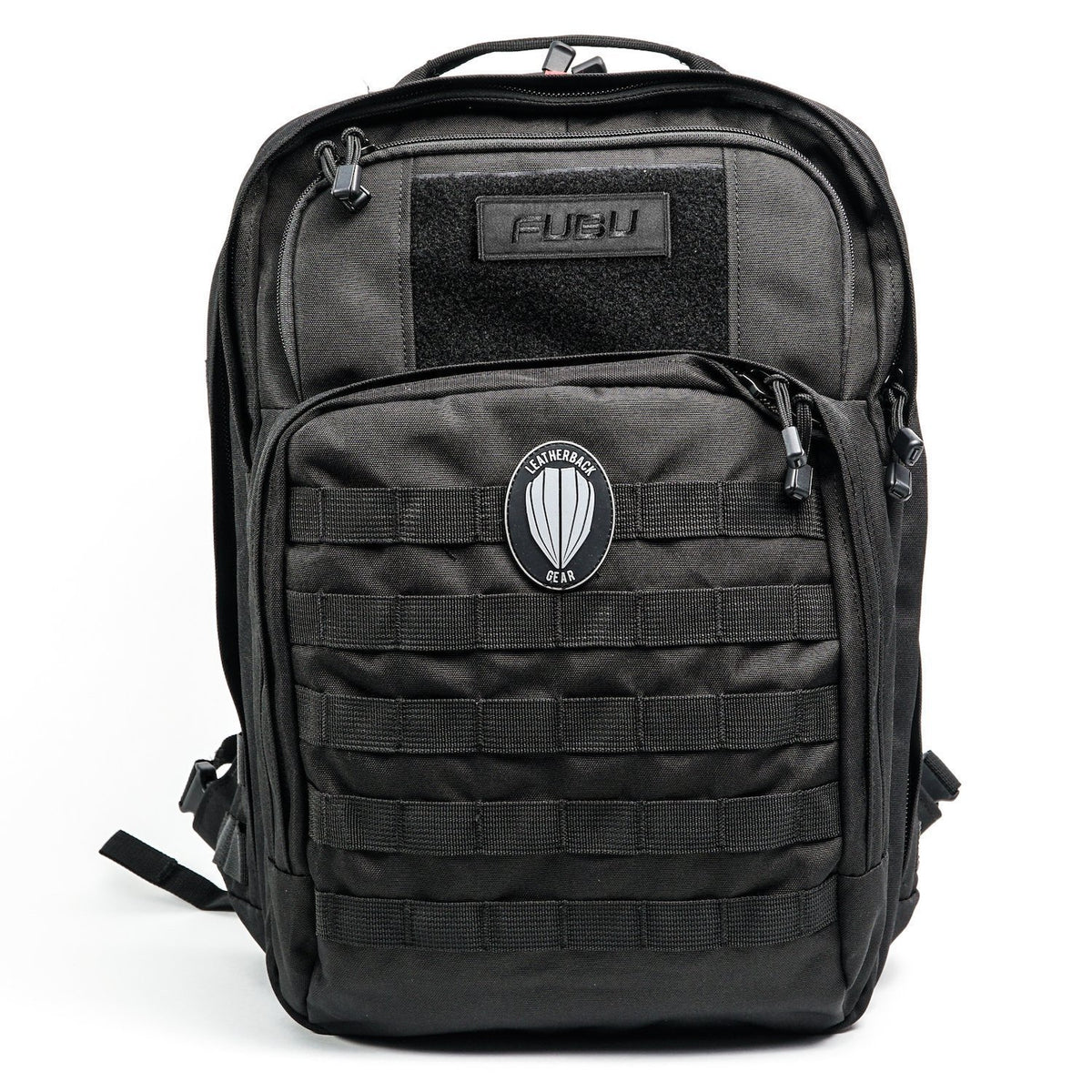 FUBU x Leatherback Gear Tactical One Bulletproof Backpack Leatherback Gear Black Two Panels