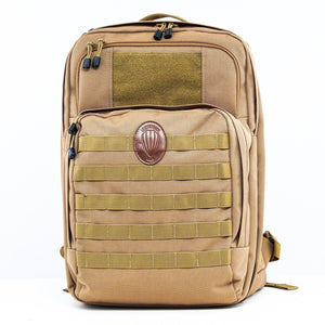 Tactical One Bulletproof Backpack Leatherback Gear Coyote Tan Two Panels 
