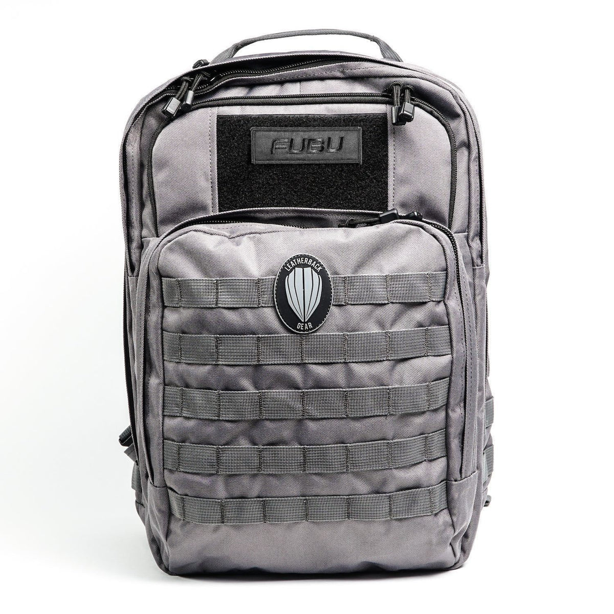 FUBU x Leatherback Gear Tactical One Bulletproof Backpack Leatherback Gear Wolf Gray Two Panels 