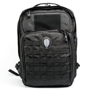 Tactical One Bulletproof Backpack Leatherback Gear Black Two Panels 